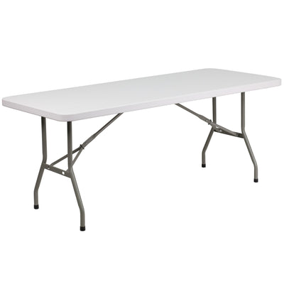 6-Foot Plastic Folding Table - View 1