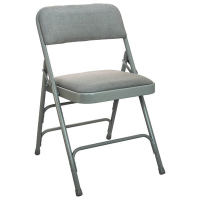 Advantage Padded Metal Folding Chair - Fabric Seat - View 1