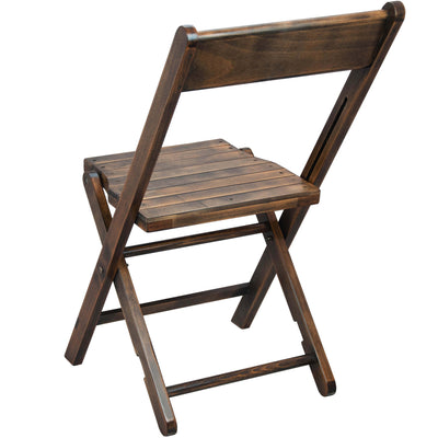 Advantage Slatted Wood Folding Wedding Chair - View 2