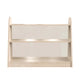 Commercial Grade Natural Finish Wooden Classroom 3 Tier Shelf with Clear Divider