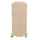 Commercial Grade Natural Finish Wooden Classroom 4 Shelf Mobile Storage Cart
