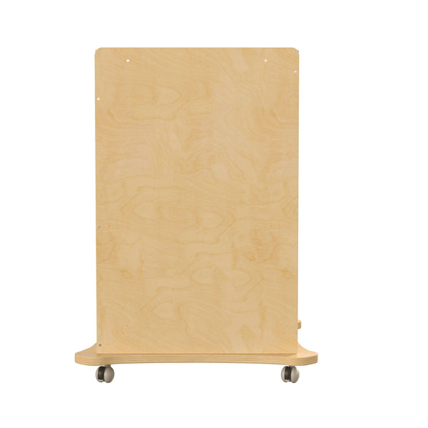 Commercial Grade Natural Finish Wooden STEAM Wall Board Mobile Storage Cart