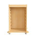 Commercial Grade Natural Finish Wooden STEAM Wall Board Mobile Storage Cart