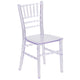 Clear |#| Child's Classic Resin Chiavari Chair for All Occasions in Transparent Crystal