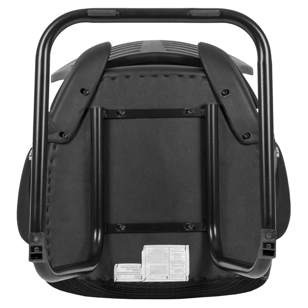 Designer Black Mesh Sled Base Side Reception Guest Chair with Adjustable Arms