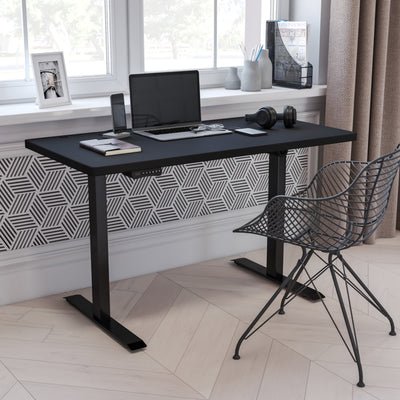 Electric Height Adjustable Standing Desk - Table Top 48" Wide - 24" Deep - View 2