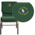 Embroidered HERCULES Series 18.5''W Church Chair with Book Rack