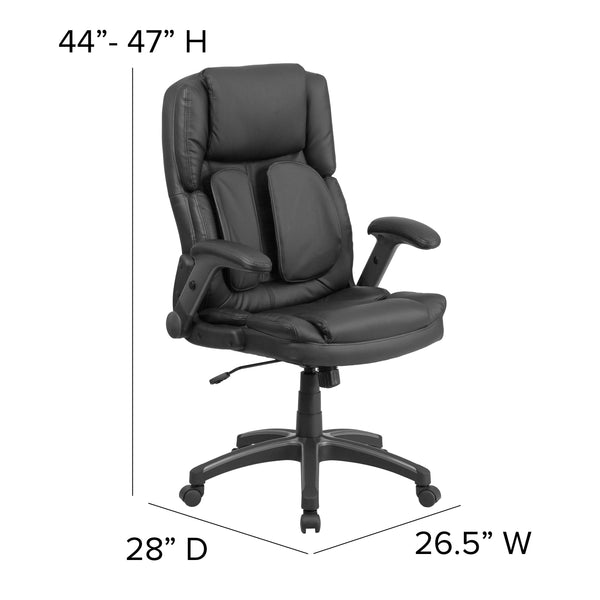 Extreme Comfort High Back Black LeatherSoft Executive Ergonomic Office Chair