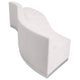 Melrose White |#| 3 PC White LeatherSoft Modular Reception Configuration w/Taut Back &Seat
