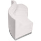 Melrose White |#| 3 PC White LeatherSoft Modular Reception Configuration w/Taut Back &Seat