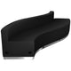 Black |#| 3 PC Black LeatherSoft Modular Reception Configuration w/Taut Back &Seat