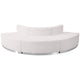 Melrose White |#| 3 PC White LeatherSoft Modular Reception Configuration w/Taut Back &Seat