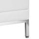 Melrose White |#| Contemporary White LeatherSoft Middle Chair - Reception &Home Office Chair