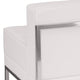 Melrose White |#| Contemporary White LeatherSoft Middle Chair - Reception &Home Office Chair