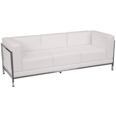 HERCULES Imagination Series Contemporary LeatherSoft Modular Sofa with Quilted Tufted Seat and Encasing Frame