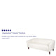 Ivory |#| Ivory LeatherSoft Sofa with Cherry Wood Feet - Reception or Home Office Seating