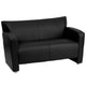 Black |#| Reception Set with Extended Panel Arms - Hospitality or Lounge Seating