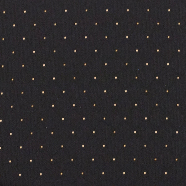 Navy Blue Dot Patterned Fabric/Gold Vein Frame |#| 21inchW Stacking Church Chair in Navy Blue Dot Patterned Fabric - Gold Vein Frame