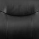 Big & Tall 500 lb. Rated Black LeatherSoft Executive Reception Chair-Sled Base