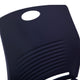 Navy |#| Commercial Grade 660 LB. Capacity Plastic Stack Chair with Steel Sled Base-Navy