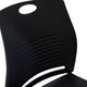 Black |#| Commercial Grade 660 LB. Capacity Plastic Stack Chair with Steel Sled Base-Black