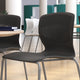 Black |#| Commercial Grade 770 LB. Capacity Plastic Stack Chair with Lumbar Support-Black