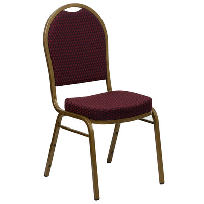 HERCULES Series Dome Back Stacking Banquet Chair - View 1