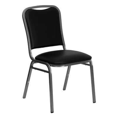 HERCULES Series Stacking Banquet Chair with Vinyl and 1.5'' Thick Seat - Frame - View 1