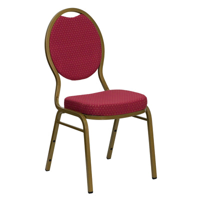 HERCULES Series Teardrop Back Stacking Banquet Chair - View 1