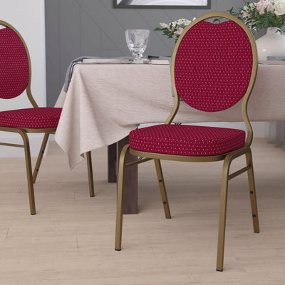 HERCULES Series Teardrop Back Stacking Banquet Chair - View 2