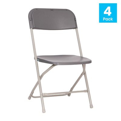 Hercules Big and Tall Commercial Folding Chair - Extra Wide 650LB. Capacity - Durable Plastic - 4-Pack - View 2