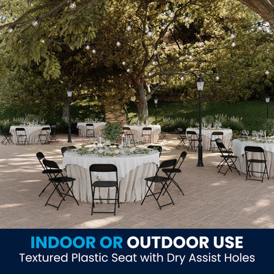 Hercules Series Plastic Folding Chair - 650LB Weight Capacity - View 2