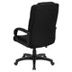 Black Fabric |#| High Back Black Fabric Multi-Line Stitch Upholstered Swivel Office Chair