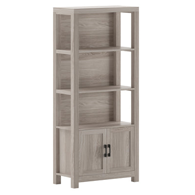 Hutton 68" Shaker Bookcase with Storage Cabinet - View 1