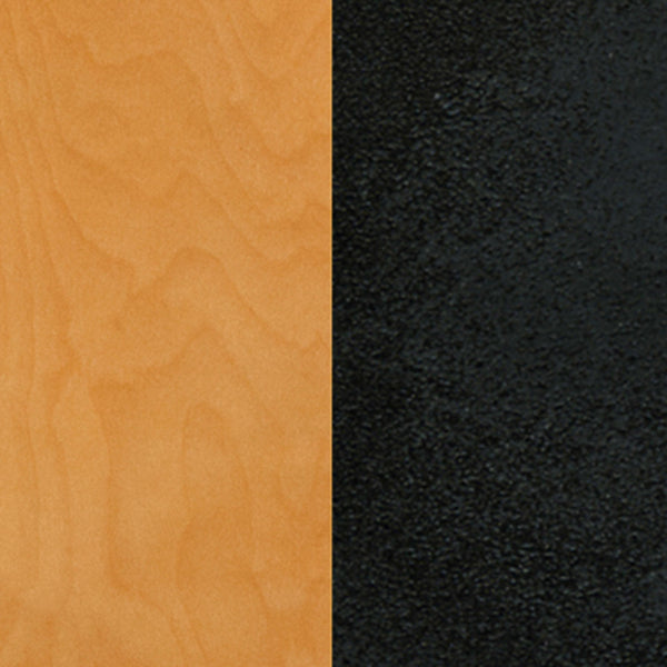 Walnut Wood Seat/Black Metal Frame |#| Black School House Back Metal Restaurant Barstool - Walnut Wood Seat