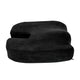 Black Contoured Office Chair Cushion - Certi-PUR US Certified 100% Memory Foam
