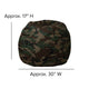 Camouflage |#| Small Camouflage Refillable Bean Bag Chair for Kids and Teens