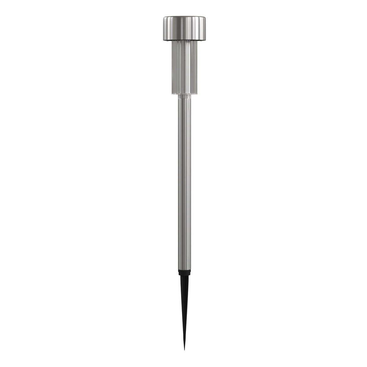 Stainless Steel |#| All-Weather Solar Powered Stainless Steel LED Landscaping Lights - Set of 12