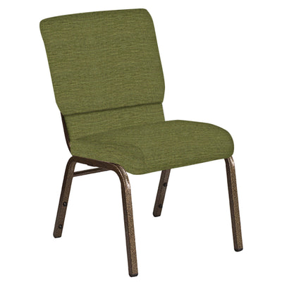 18.5''W Church Chair in Highlands Fabric - Gold Vein Frame