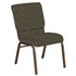 18.5''W Church Chair in Perplex Fabric - Gold Vein Frame