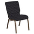 18.5''W Church Chair in Perplex Fabric - Gold Vein Frame