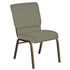 18.5''W Church Chair in Rapture Fabric - Gold Vein Frame