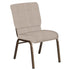 18.5''W Church Chair in Sammie Joe Fabric - Gold Vein Frame