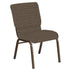 18.5''W Church Chair in Tahiti Fabric - Gold Vein Frame