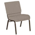 21''W Church Chair in Bonaire Fabric - Gold Vein Frame