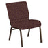 21''W Church Chair in Circuit Fabric - Gold Vein Frame