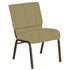 21''W Church Chair in Fiji Fabric - Gold Vein Frame