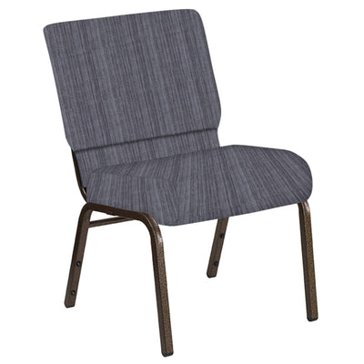 21''W Church Chair in Sammie Joe Fabric - Gold Vein Frame - View 1