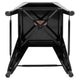 Black |#| 4 Pack 24inch High Metal Indoor Counter Bar Stool - Stackable Stool, Black