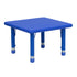 24" Square Plastic Height Adjustable Activity Table